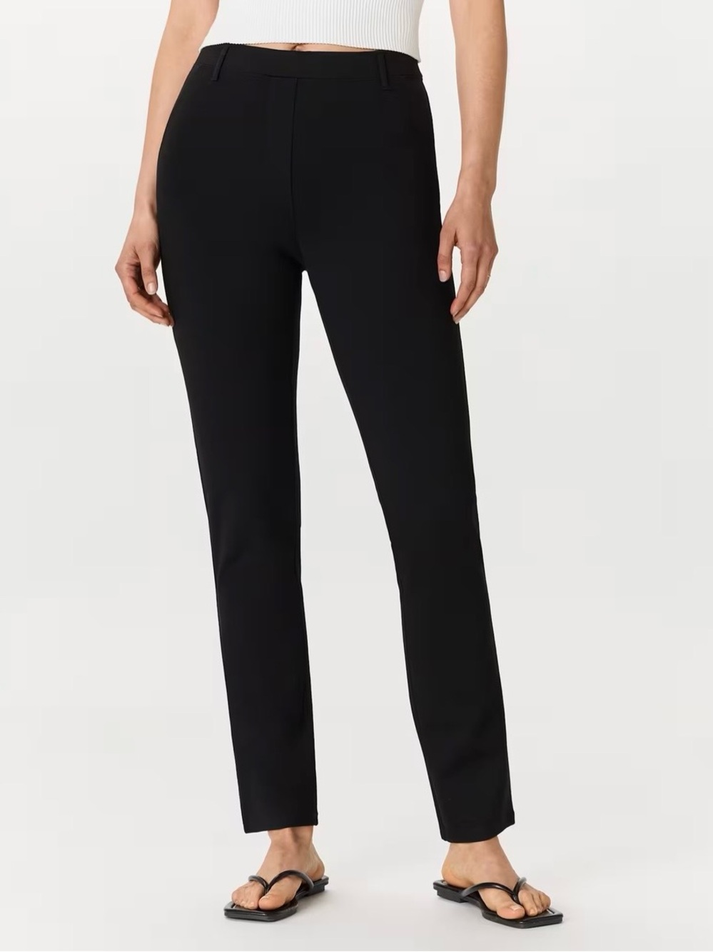 Quince ultra stretch ponte straight leg pants size S